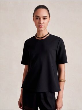 La Ligne Colby top shirt black S small $275